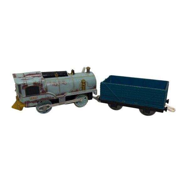 Thomas & Friends Trackmaster Lexi Train Engine 2013 Blue Freight Car '09 Gullane - Picture 1 of 11